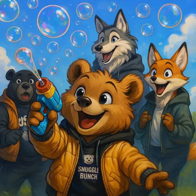 Bubble Gun - hip hop bubble song for kids by Snuggle Bunch